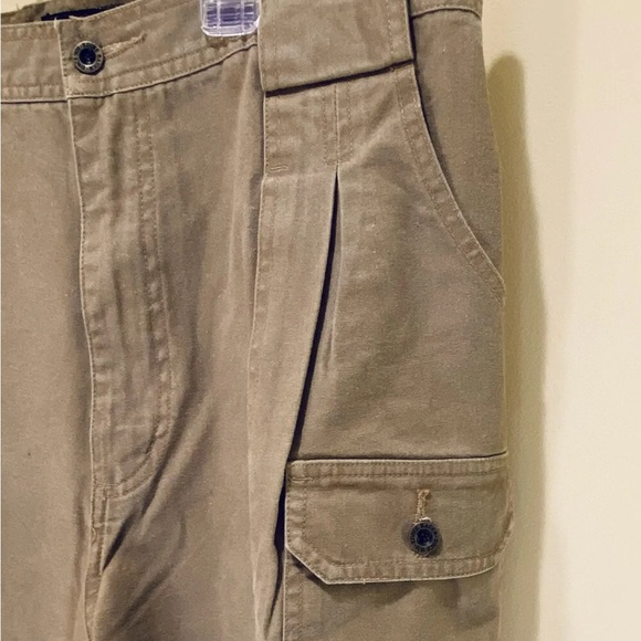 🌟HP🌟VTG 1980-90s Tan 7 Pocket Tall Cargo Pants by Eddie Bauer 38T - Picture 5 of 12